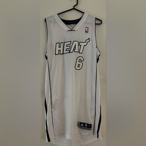 Adidas Lebron James Miami Heat “White Hot” Authentic Jersey Size L